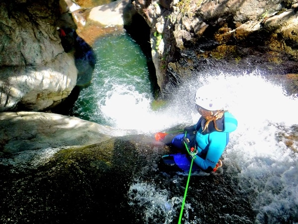 descente rappel canyoning taurinya llitera mont canigou pyrenees orientales 66