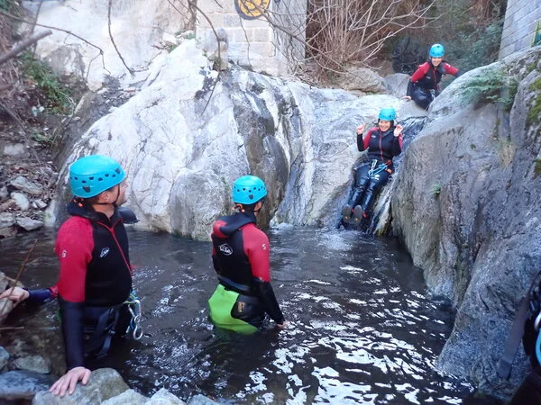 canyoning font romeu toboggan thues eau chaude