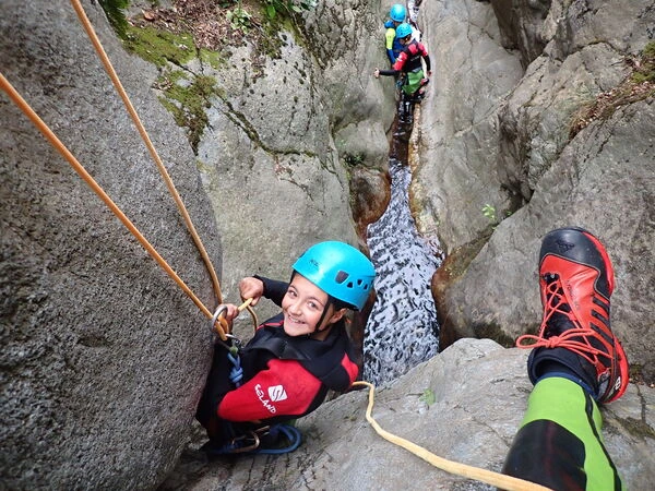 descente rappel etroit canyon baoussous ceret