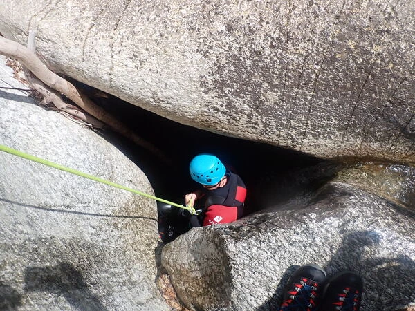 rappel caverne salt del pi amelie les bains gorges du mondony