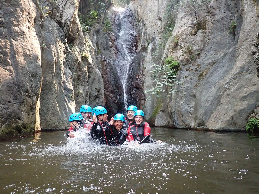 canyoning ceret cascades de baoussous argeles sur mer