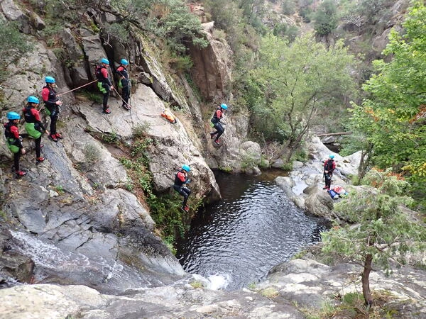 saut canyoning cascades baoussous ceret argeles sur mer