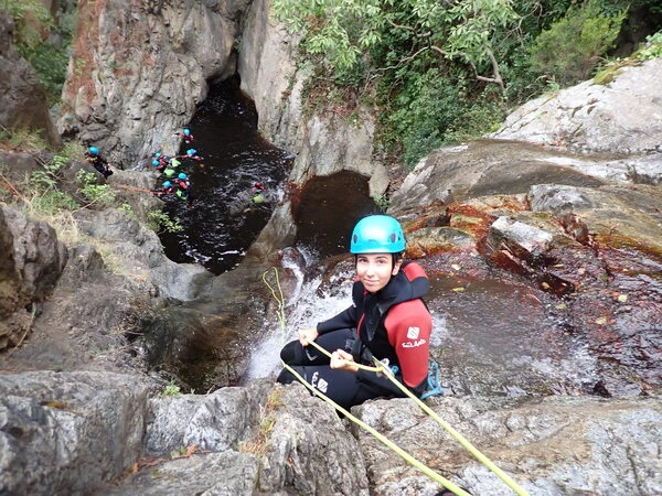 canyoning descente rappel baoussous ceret argeles sur mer